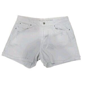 Levi's Shorts White Jean Distressed High Rise 3" Inseam 34"  Waist Women's 12